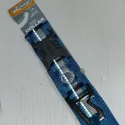 Kurgo Reflective Protect Night/Day Dog Collar Blue Bottle Opener Large/137b