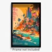 Chinese Movie Poster - Dim Oasis (China Psychedelic Trippy Art Retro Film Print)