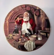 Edwin M Knowles “Santa’s Surprise” collectors Christmas limited edition plate