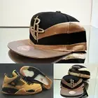 Mitchell & Ness NBA Houston Rockets Snapback Hat Matches Travis Scott Jordan 4