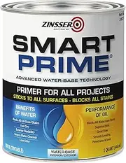 Zinsser qt 249727 White, Smart Prime Water-Based Interior/Exterior Primer/Sealer