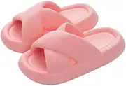 [lskdnrufh] Sandals Fashion Personality Sandals Women Summer Outer Thick Bottom Outdoor Home Home Slippers Men Women's Sandals(Pink,36-37)