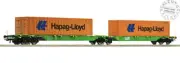 Roco 77370 - H0 1:87 - Intermodal Freight Car Type Sggrs SETG With Hap Container