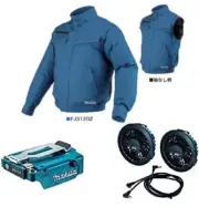Makita Cooling Fan Jacket FJ312DZ With Fan,Battery Holder Set S~4L Size 14.4/18V