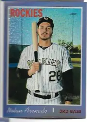 2019 Topps Heritage Purple Refractor NOLAN ARENADO ROCKIES