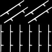 [Ribbonlic] 10 Pcs Shutter Repair Slider Connector Plantation Shutter Repair Kit Plantation Shutter Replacement Parts Vinyl Shutter Vane Connector, 2 Connect 3.25" Center Spacing