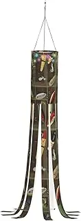 Fishing Lure Style Print Lightweight Halloween Windsock â€“ Festive Fall Tree Ghost Halloween Decorations