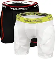 [Youper] Boys Youth Padded Sliding Shorts with Soft Protective Athletic Cup for Baseball, Football, Lacrosse, Field Hockey, MMA