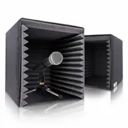 Pyle PSIB27X2 2-Pc Recording Shield Box-Microphone Foam Booth Cube