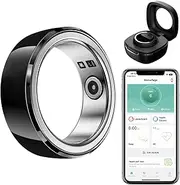 Health Ring Smart Ring -Pedometer with APP, Portable Charging Case for Women & Men,Fitness Tracker Smart Ring for Heart Rate, Blood Oxygen, Sleep Tracking (2024)