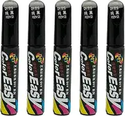 FELTECHELECTR Car Paint Repair Pen Set Touch Up Paint for Cars Scratch Repair Kit 5pcs Black Color