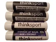 ThinkSport Thinker Lip Balm ALOE&COCONUT, 0.15oz, Lot of 4, Free Shipping