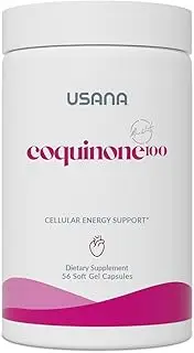 USANA CoQuinone 100 | Supports Muscle Function, Nerves, Cardiovascular Health* | Powerful Antioxidants | (56 Capsules) -Serving Size: 1 Capsule