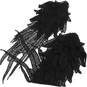 DOITOOL 1 Pair Elegant Embroidered Wing Patches Decorative Lace Appliques for Clothes DIY Repairing Ornaments for Clothing Shoes Hair Accessories and Handicrafts