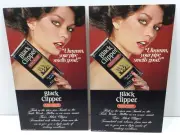 2 Vintage 1979 Black Clipper Cavendish Smoking Tobacco Pinkerton Display Posters