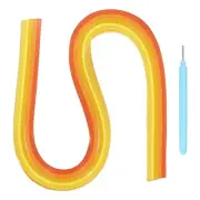 Paper Quilling Strips, 21.3" 5mm with Pen(Dark Yellow, 120 Strips)
