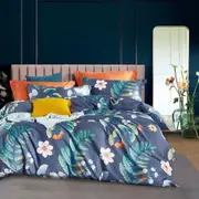 400TC Cotton Sateen Quilt Cover Set Mirade Garden (Queen, King)
