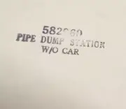 582960 pipe dump station HO model railroad / train w/o car