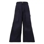 [Willy Chavarria] Willy Chavarria Cotton Wide-leg Trousers 32 US BLUE