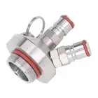 Mini Keg Dispenser Beer Tap Double Ball Lock Stainless Steel With Hose Spare Sea