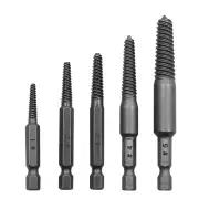 5 Pcs/Set Easy Out Extractor Set Shank Screwdriver Extractor