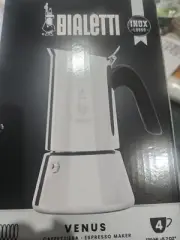 Bialetti Venus Induction Espresso Maker 4 Cups Silver