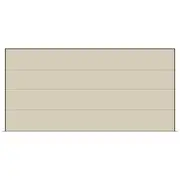 B&F Garage Door 2405-2500 x 3205-5300mm Classic Cream Sectional Garage Door - Flat