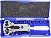 [Naqqios] Watch Back Case Opener - Professional Watch Opener | Screw Box Remover Tool with 3 Point Wrench, Adjustable Watch Back Case Opener Repair Tool, Single Attribute, 5,91x2,05x1,18 pulgadas, See