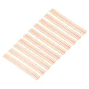 10Pcs 30-Hole Loose Leaf Binder Ring of 55-75 Sheets of Paper Light Orange