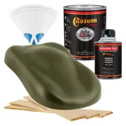 HOT ROD FLATZ Olive Drab Green Quart Kit URETHANE Flat Auto Car Paint Kit