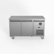FED-X S/S Two Door Bench Freezer - Under Bench Freezers (XUB7F13S2V) - XUB7F13S2V