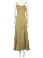 Green Sleeveless Midi Dress