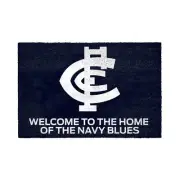 Carlton Blues AFL Doormat for Home Man Cave Bar BBQ Birthday Man Cave Bar Gift