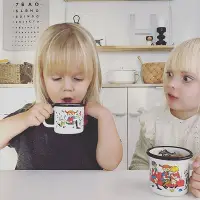 在飛比找Yahoo!奇摩拍賣優惠-【熱銷精選】芬蘭muurla搪瓷杯兒童姆明杯子小號咖啡杯馬克