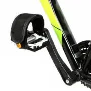 1 Pair Fixed Gear Fixie BMX Bike Bicycle Double Pedal Toe Straps Black
