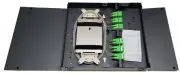 24 Fiber Wall Mount w/ 12 SC/APC Duplex Adapters, SM Pigtails & Two Splice Trays