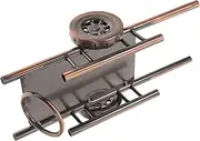 ETHZZLE Vintage Iron Cart Wine Rack Stand Unique Wine Storage and Display for Home Kitchen and Bar Decor Retro Aesthetic Bottle Holder for Cabinet Compact and Design