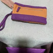 Ampere Creations Purple Wallet Purse Wristlet Removeable Straps New With Tags