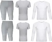 [SOFTY] 6 PIECE Unisex Children Kids Thermal Underwear Long Sleeve T-Shirt Top Long John Warm Vest