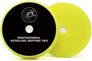 Medium Cutting Foam Pads - Professional Detailing Buffing Pads - Durable, High-Performance Results - Perfect for Cutting, Polishing & Finishing Automotive Surfaces | 5-Inch, Yellow