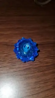 Don Tyler White Glass Blue Pendant