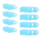 (Blue)8PCS Toe Separator Silicone Ergonomic Design Easy To Clean Overlappin DS