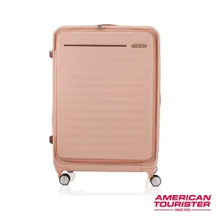 【AMERICAN TOURISTER 美國旅行者】29吋 Frontec 前開式可擴充抗菌PC防盜拉鍊避震輪行李箱(多色可選)