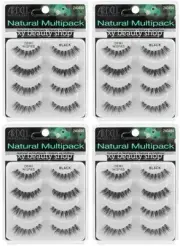 4 Ardell Demi Wispies MultiPack Black 16 Pairs Fashion Lash False Lashes 61494
