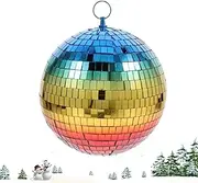 Disco Ball Decor,Disco Party Decoration Gradient Disco Ball | Gradient Disco Balls Decoration Party Supplies Ball Ornament for Carnival Christmas Decoration