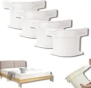 4pcs Lock Sheet Holders Set, Bed Sheet HolderFitted Sheet Straps/Holders Keep Sheets Firm & Tight,Bed Sheet Holder，Anti Slip Design is not Easy to Fall Off，Easy Installation (White-4pcs)