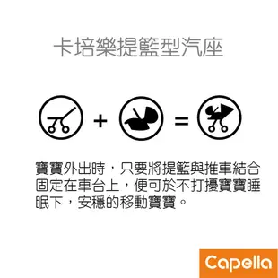 【Capella】F001100提籃式汽車安全座椅(粉)X夏日冰珠泡泡涼墊