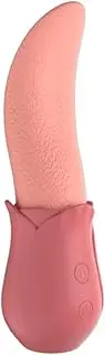 Silent Vibrating Vibrator Licking Vibrator Clitoral Vibrator G Spot Vibrator Tongue Dildo Vibrating Stimulator 10 Modes Sex Toys For Woman