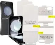 [Fourmor] [2+2 Pack Hydrogel Screen Protector for Samsung Galaxy Z Flip 6 5G (2024) - Full coverage bubble free water gel protector，2 Pack Inside TPU Screen Protector+2 Pack Front TPU Screen Protector