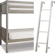 Metal Loft Bunk Bed Ladder 4/5 Step RV Bunk Ladders with Hooks Multi-Function Replacement Ladders 45"/51"/55"/59" Tall Bed Side Climb Ladder for Dorm Loft (Size : 116cm(45")) (One